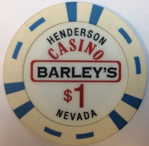 Barley's Casino Henderson Nevada $1 Chip 2002