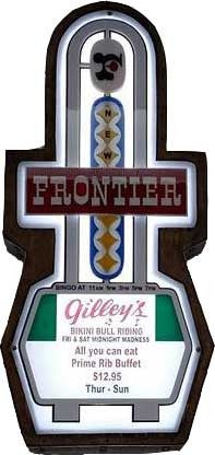 New Frontier Casino Marquee Sign Lighted Replica