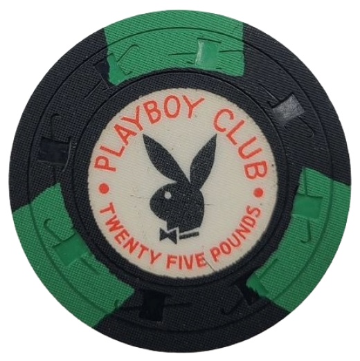 Playboy Club Casino London England £25 Pounds Chip