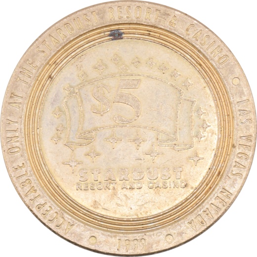 Stardust Casino Las Vegas Nevada $5 Token 1999