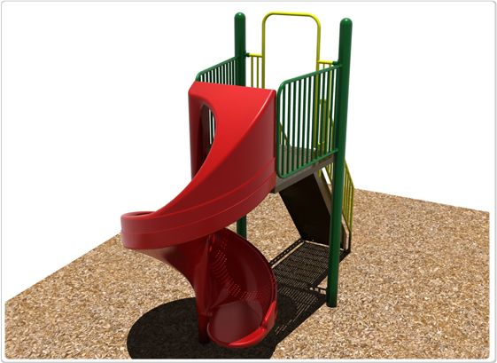 SportsPlay Independent Spiral Slide: 6' - Playground Equipment