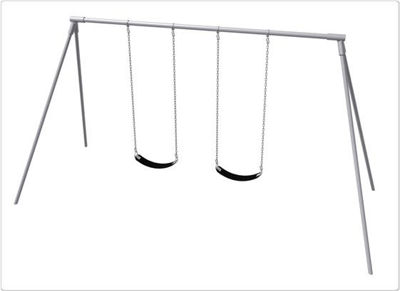 SportsPlay Primary Bipod Swing: 8', 2 Seat - Playground Swing Set
