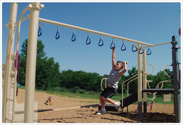 SportsPlay Ring Climber: Galvanized - Playground Fitness Equipment