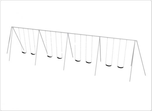 SportsPlay Primary Tripod Swing: 12', 8 Seat - Playground Swing Set