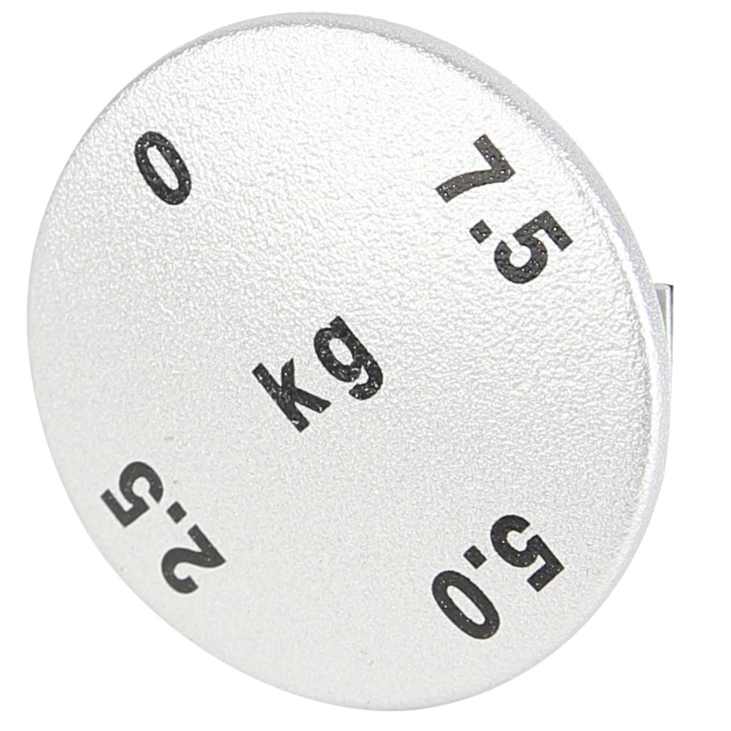Cap, Fits Increment Weight Selector Knob, Kg, Silver, Lifefitness