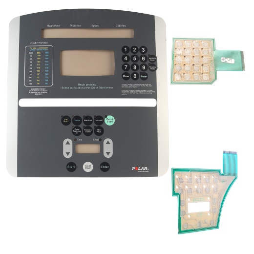 Overlay and Keypads Fits Certain Lifefitness Bikes and Crosstrainers