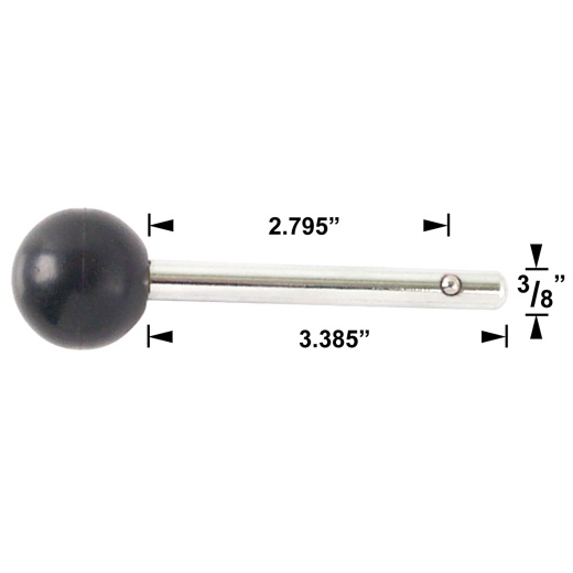 Weight Selector Pin 2-3/4 Locking Space 3/8 Diameter for Fitness Machines
