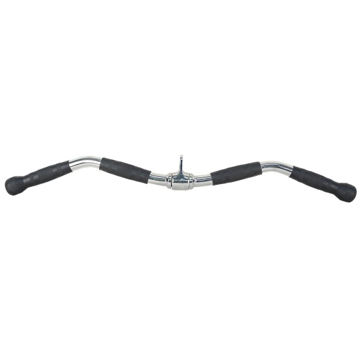 Attachment Bar, 28" Revolving Curl Bar Ergo Grips, Chrome
