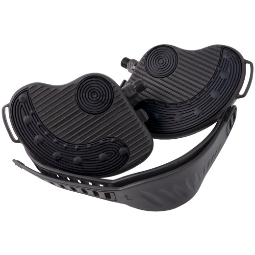 Deluxe Bike Pedals with Straps, 9/16", Black - Buy Online Today!