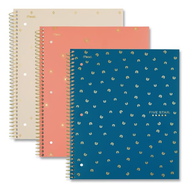 Five StarÂ® Trend Wirebound 3 Subject Notebook, 150 College Ruled Pages -  Case of 6