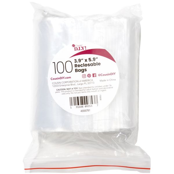 75 Clear Reclosable Poly Bags 3x3 plastic Zip Bags poly Bags With