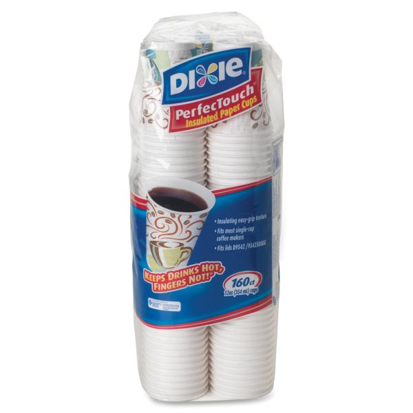 Georgia-Pacific Dixie PerfecTouch Hot Cup - 12oz - 500 / Case - Paper
