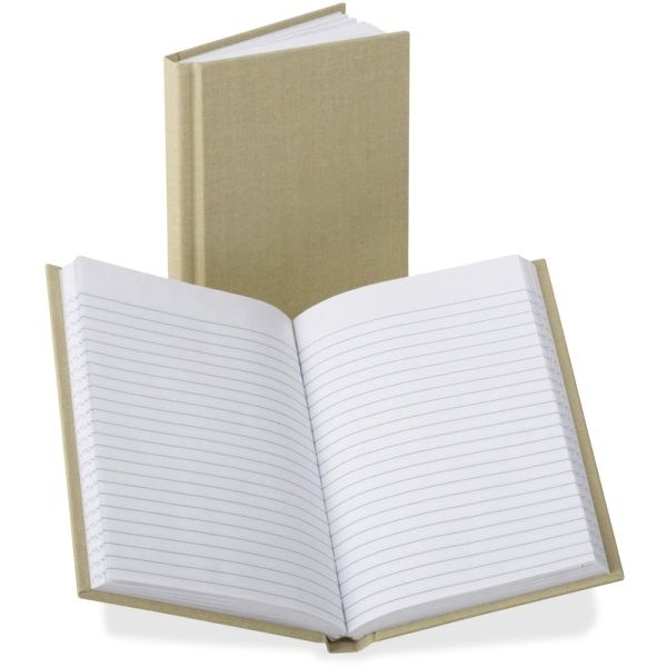 Boorum & Pease Boorum Bound Memo Book - 96 Pages - 4 3/8" X 7" - 0.79" X 7.4" X 9.8" - White Paper - Tan Cover - Hard Cover, Acid-Free - 1 Each