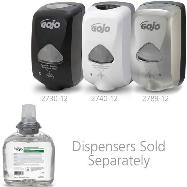 Gojo Tfx 2730 Green Seal Certified Foam Hand Soap Cleaner, Unscented, 40.5 Oz Bottle