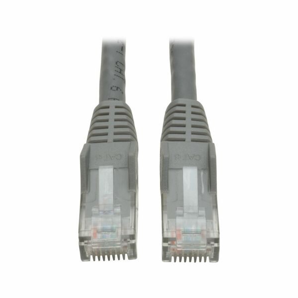 Tripp Lite By Eaton Cat6 Gigabit Snagless Molded (Utp) Ethernet Cable (Rj45 M/M) Poe Gray 10 Ft. (3.05 M)