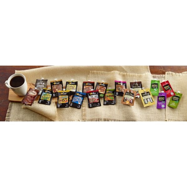 Alterra French Roast Coffee Freshpacks, Dark Roast, Each Pack Makes 1 Cup, 100 Packs/Carton