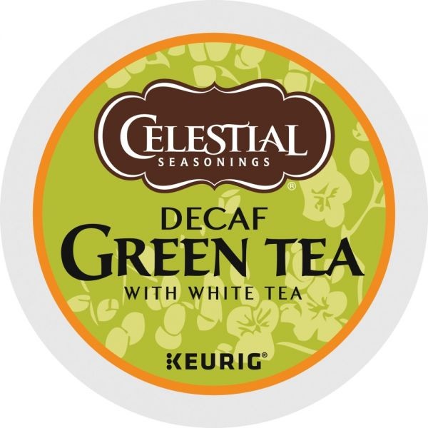 Celestial Seasonings Decaffeinated Green Tea K-Cups, 24/Box