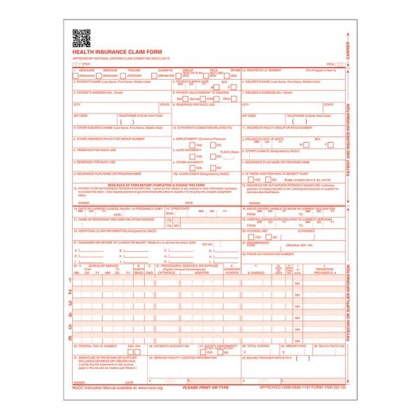 Tops Laser Cms Forms With Bar, 8 1/2" X 11", White, Pack Of 250
