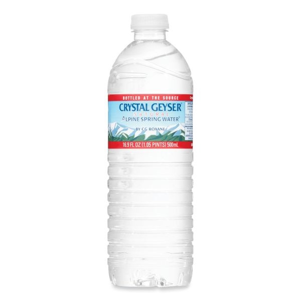 Crystal Geyser Alpine Spring Bottled Water, 16.9 Oz, 2,016 Bottles Per Pallet