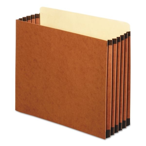 Pendaflex File Cabinet Pockets, 5.25" Expansion, Letter Size, Redrope, 10/Box