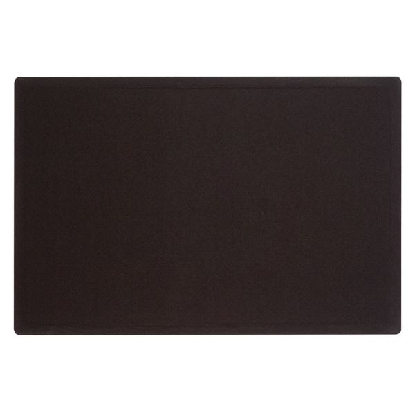 Quartet Oval Office Unframed Fabric Bulletin Board, 36" X 48", Black