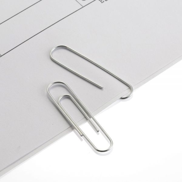 Paper Clips, 500 Total, Jumbo, Silver, 100 Per Box, Pack Of 5 Boxes