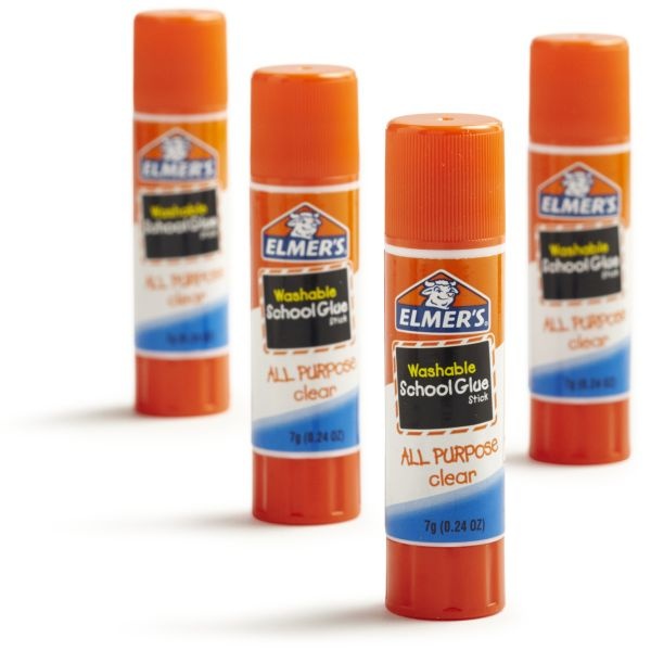 Elmer's Washable School Glue Sticks Purple 4/Pkg .24Oz