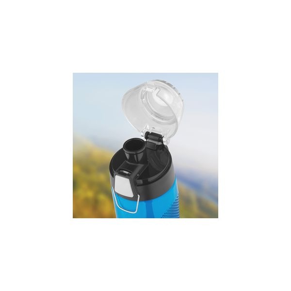 Thermos Teal Hydration Bottle With Rotating Meter On Lid, 24 Oz