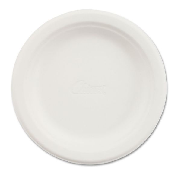 Chinet Paper Dinnerware, Plate, 6" Dia, White, 1,000/Carton