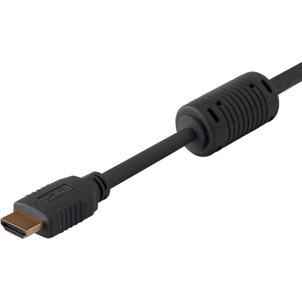 6Ft 28Awg High Speed Hdmi Cable W/Ferrite Cores Black