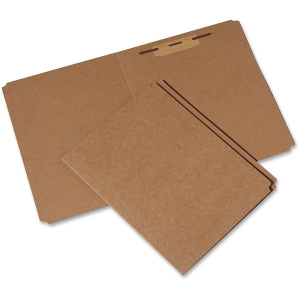 Skilcraft Heavy-Duty File Folders, With 1 Fastener, Straight Cut, Letter Size, Kraft, 30% Recycled, Pack Of 100 (Abilityone 7530-00-926-8978)