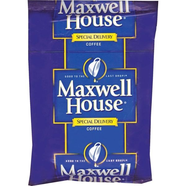 Maxwell House Regular Coffee Filter Packs, Packets Make 6 Cups, 42 Packets/Carton