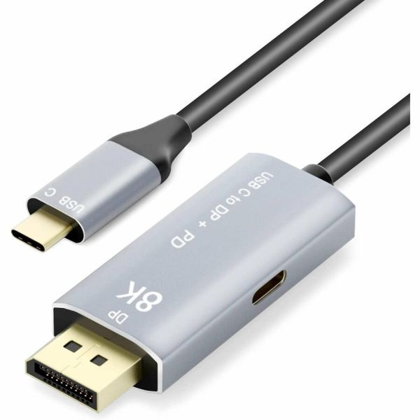 4Xem 8K/4K 2M Usb-C To Displayport Cable With Power Delivery