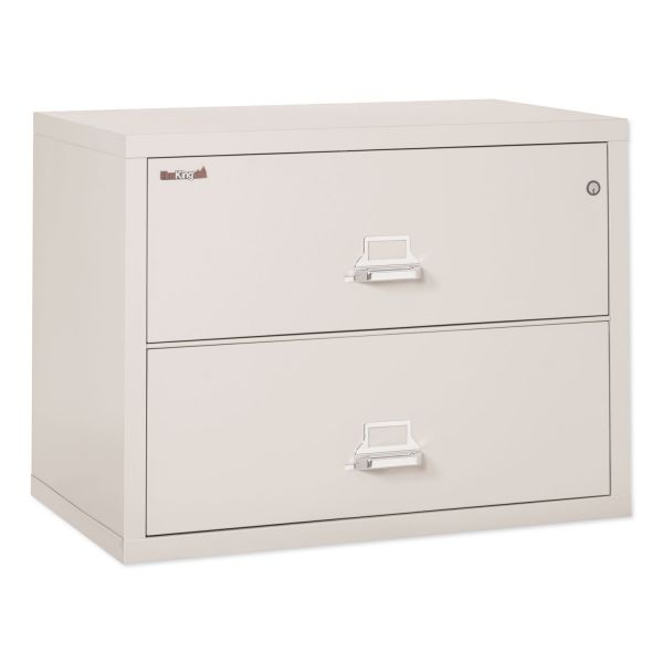 Fireking Insulated Lateral File, 2 Legal/Letter-Size File Drawers, Parchment, 37.5" X 22.13" X 27.75"