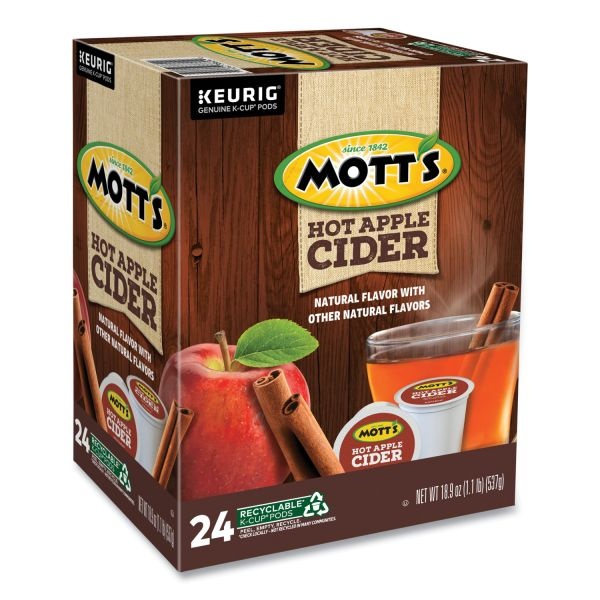 Mott's Hot Apple Cider K-Cup Pods, 1 Oz K-Cup Pod, 24/Box
