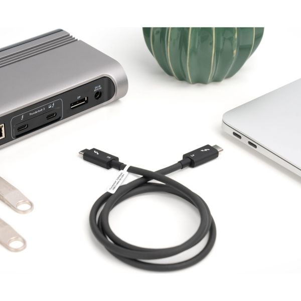 Plugable Thunderbolt 3 Cable 40Gbps Supports 100W (20V, 5A) Charging