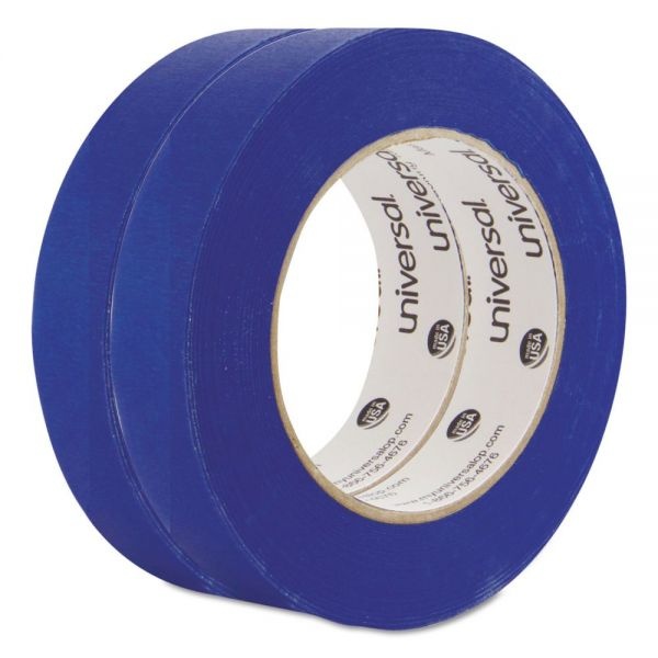 Universal Premium Blue Masking Tape With Uv Resistance, 3" Core, 24 Mm X 54.8 M, Blue, 2/Pack