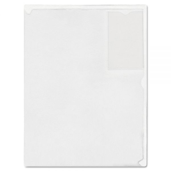 Advantus Kleer-File Poly Folder With Id Pocket, Letter Size, Transparent