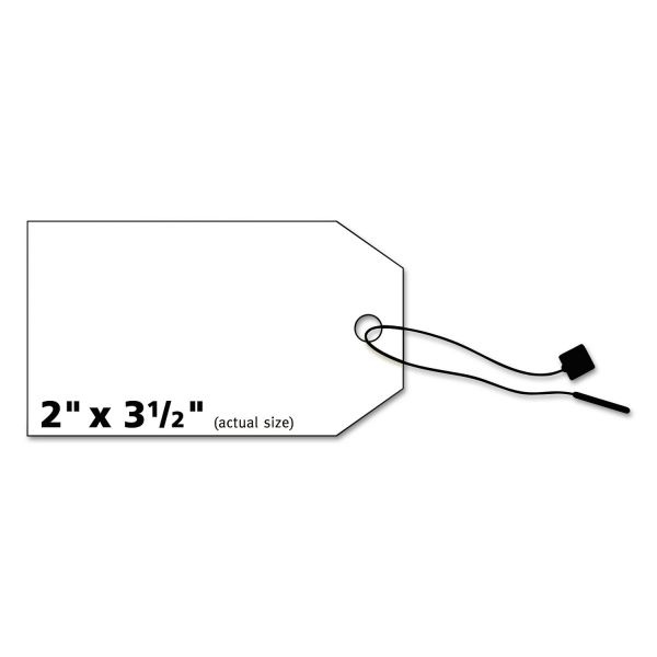 Avery Printable Rectangular Tags With Strings, 2 X 3 1/2, White, 96/Pack