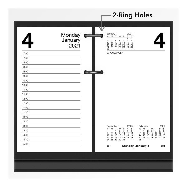 At A Glance Desk Calendar Refill 3 1 2 X 6 White 2023 Calendar
