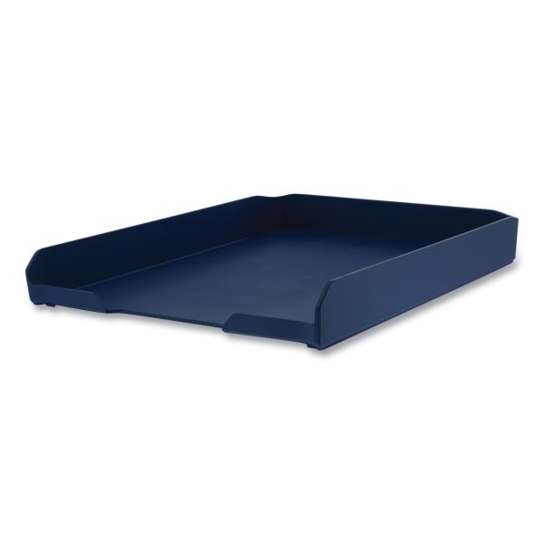 Bostitch Konnect Stackable Letter Tray, 1 Section, Letter Size Files, 10.13 X 12.25 X 1.63, Blue