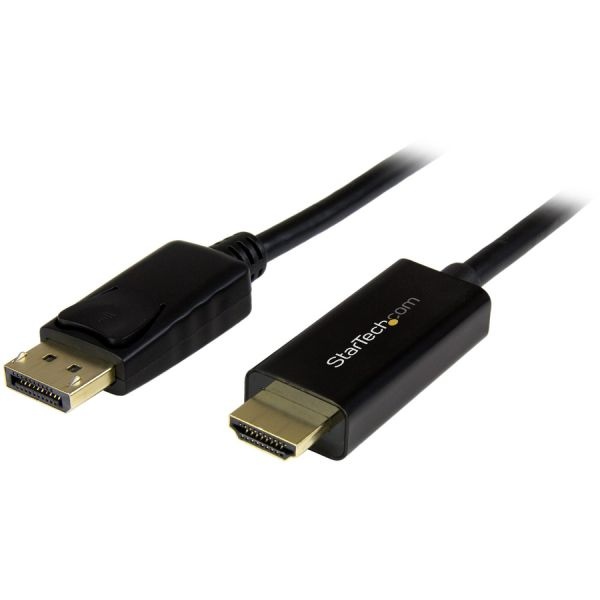 3Ft (1M) Displayport To Hdmi Cable, 4K 30Hz Video, Dp 1.2 To Hdmi Adapter Cable Converter For Hdmi Monitor/Display, Passive