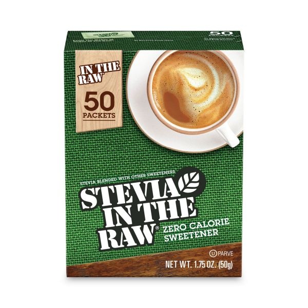 Stevia In The Raw Sweetener, 2.5 Oz Packets, 50 Packets/Box, 12 Boxes/Carton