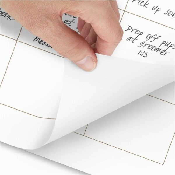 At-A-Glance Two-Color Desk Pad, 22 X 17, White Sheets, Black Binding, Clear Corners, 12-Month (Jan To Dec): 2024