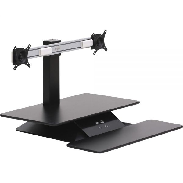 Lorell Active Office Mounting Bracket For Monitor, Keyboard - Silver