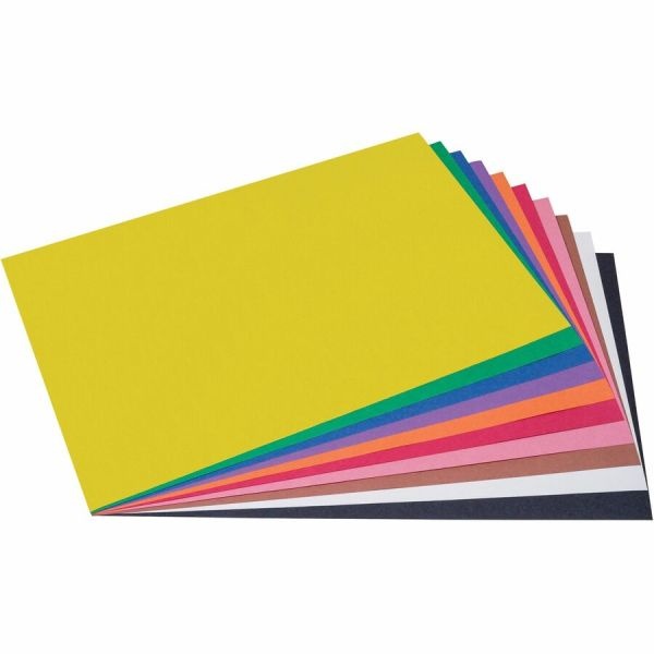 SunWorks® Construction Paper, 12 x 18, Assorted, Pack Of 50