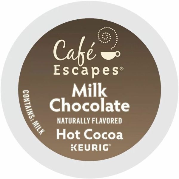 Café Escapes Milk Chocolate Hot Cocoa Single-Serve K-Cup, Box Of 24