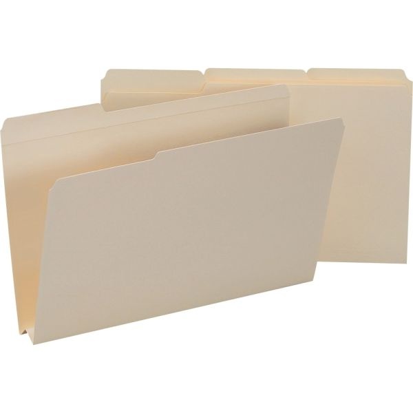 Smead Heavyweight Top-Tab Expansion Folders, Legal Size, Manila, Box Of 50