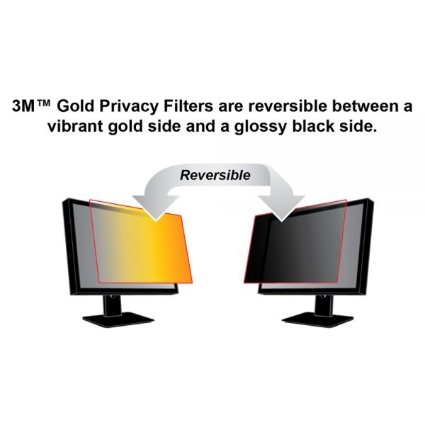 3M Gold Frameless Privacy Filter For 22" Widescreen Monitor, 16:10 Aspect Ratio