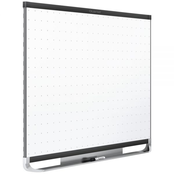 Quartet Prestige 2 Magnetic Total Erase Whiteboard, 72 X 48, Black Frame